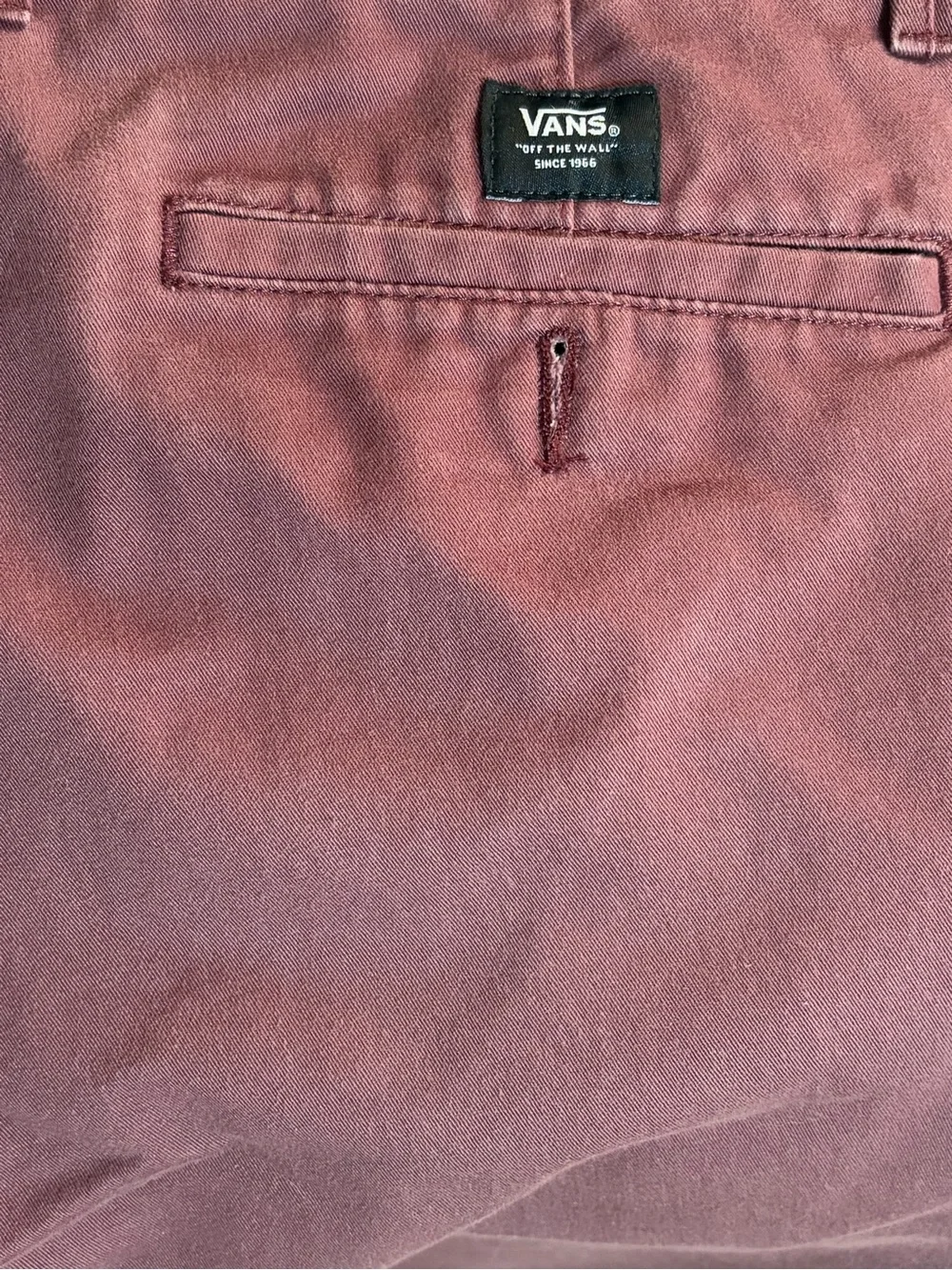 Vans Authentic Chino Straight Pants - Port/Maroon - Picture 9 of 10